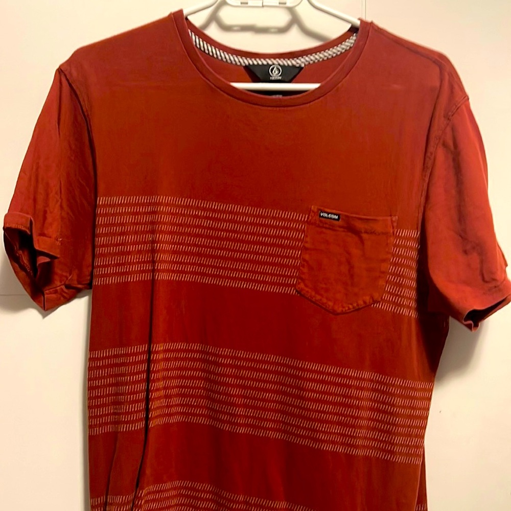 Orange volcom shirt